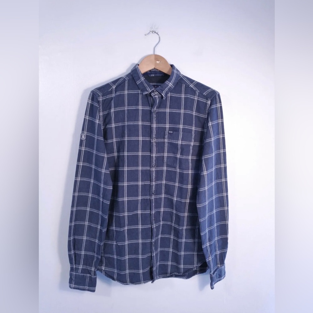 Superdry Men’s Alumni Oxford Long sleeve button down cotton Shirt DOUBLE PACK
